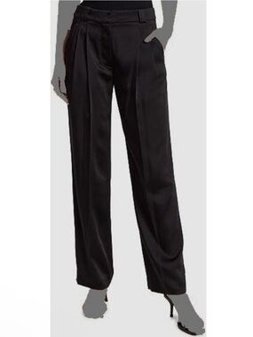 NWT A.L.C. Eleanor and Hobbs Flynn Satin Trousers, Size 8